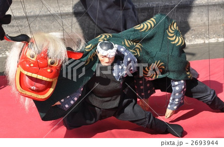 あやつり人形の獅子舞 2693944