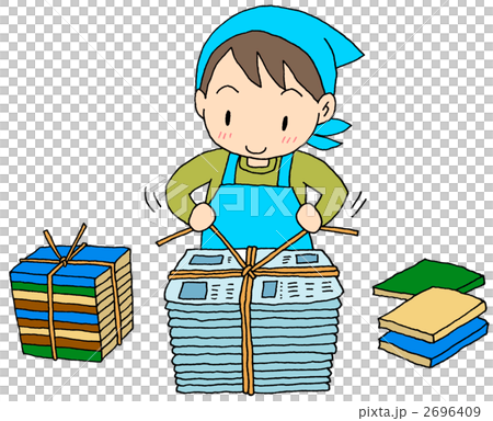 資源ゴミ　女性 2696409