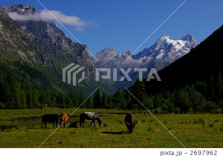 世界遺産・中国・四姑娘山 2697962