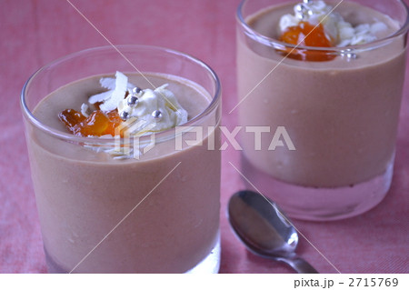 冷菓 ムース ババロアの写真素材
