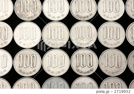 日本通貨１００円玉一面 2719052