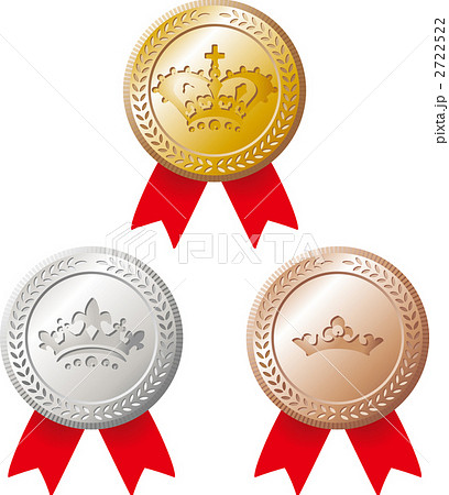 勲章 メダル コインのイラスト素材