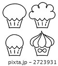 カップケーキ・マフィン（ペンタッチ線画） 2723931
