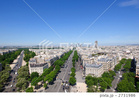 パリ　凱旋門からの眺め 2731986