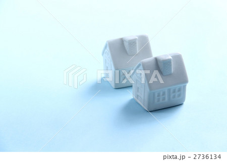 白い家2軒01 白い家2軒01 2736134