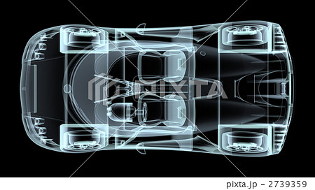 車体 自動車 スケルトンのイラスト素材