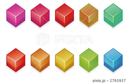 四角形 キュービック キューブのイラスト素材 2763937 Pixta