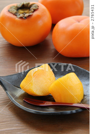 柿カット木目バック縦01 柿カット木目バック縦01 2765431