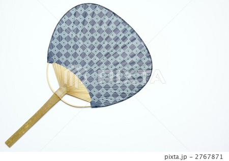 うちわ　藍色 2767871