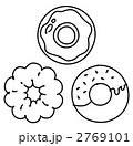 ドーナツ（ペンタッチ線画） 2769101