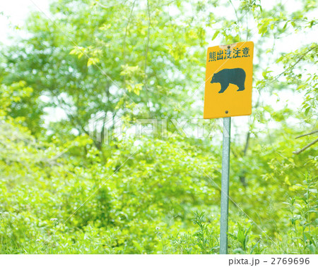 熊出没注意の看板 2769696