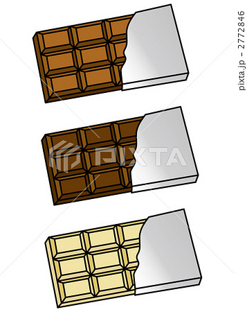 板チョコのイラスト素材