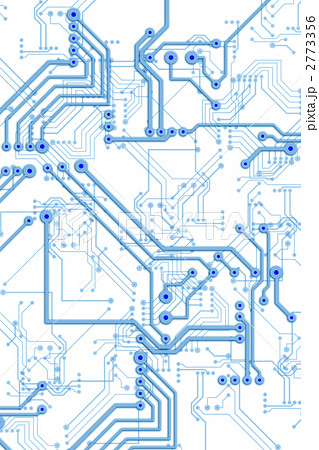 集積回路 電子回路 配線基板のイラスト素材