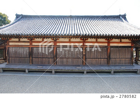 法隆寺・東院礼堂正面 2780582