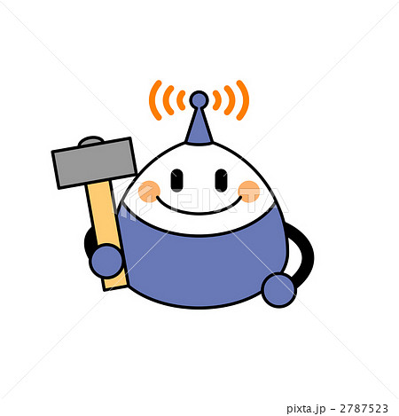 ロボット　マスコット　キャラクター　カナヅチ　アイコン 2787523