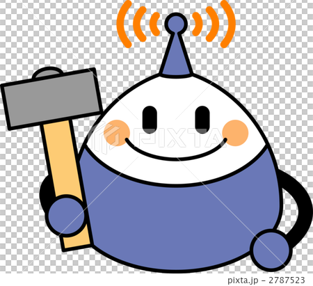 ロボット　マスコット　キャラクター　カナヅチ　アイコン 2787523