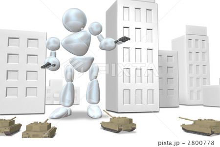 エイリアンの襲来をあらわす3DCGイラスト エイリアンの襲来をあらわす3DCGイラスト 2800778