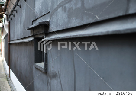 塗り家造りの黒壁 2816456