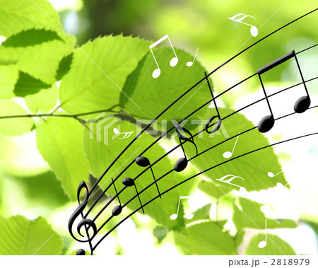 清々しい音楽のイラスト素材