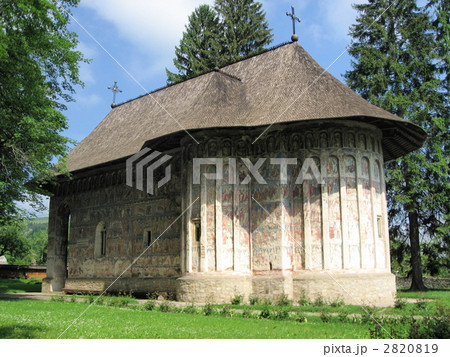 世界遺産 モルドヴィア地方の教会群 の フモール修道院 ルーマニア の写真素材 2820819 Pixta