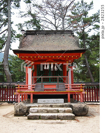 宮島 清盛神社の写真素材