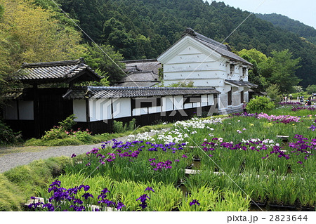 土蔵のある菖蒲園 2823644