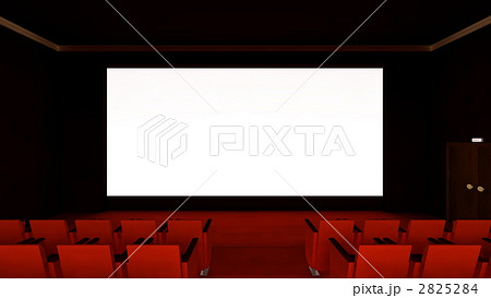 スクリーン 映画館 レジャー施設のイラスト素材 2825284 Pixta