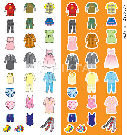 Fashion 子供服 のイラスト素材 2825977 Pixta
