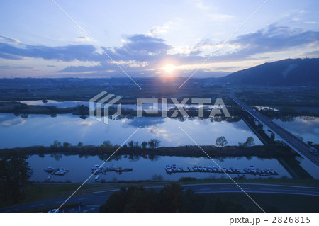 油島大橋 夕景 油島大橋 夕景 2826815