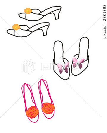 ミュール 靴 サンダルのイラスト素材 2831398 Pixta
