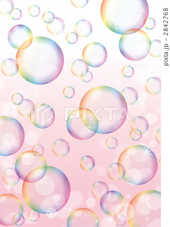 シャボン玉のイラスト素材