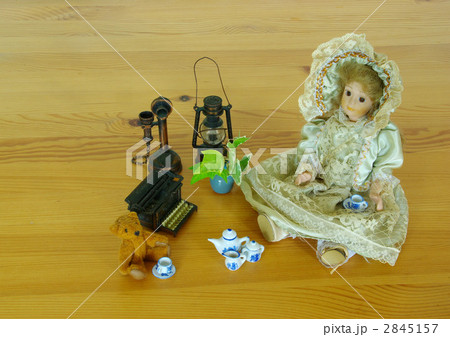 アンティーク風ドールとテディベアのお茶会 アンティーク風ドールとテディベアのお茶会 2845157