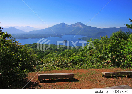 桧原湖と磐梯山 桧原湖と磐梯山 2847370
