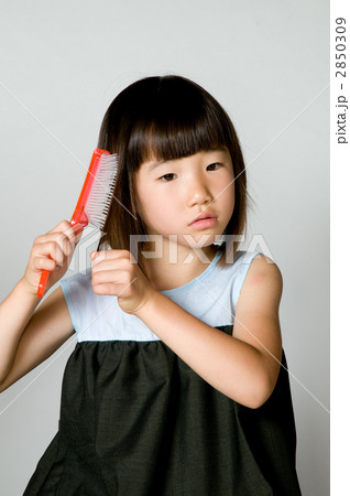 髪をとかす女の子 髪をとかす女の子 2850309