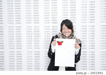 受験　女子高生　合格発表　イメージ　モデル：山口藍 2852991