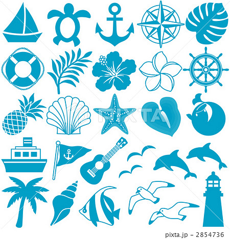 夏 広告 アイコンのイラスト素材 夏 広告 アイコンのイラスト素材