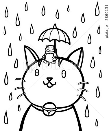 塗り絵・相合傘 2860151