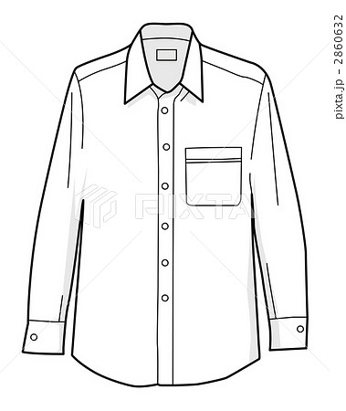 Yシャツ ワイシャツ 洋服のイラスト素材 2860632 Pixta