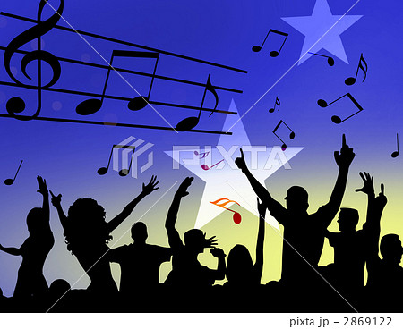 ライブコンサートのイラスト素材