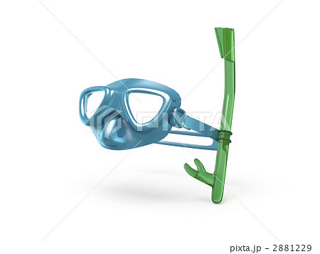 シュノーケルのイラスト素材