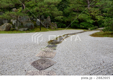 京都、金地院、小堀遠州作庭の敷石 2882605