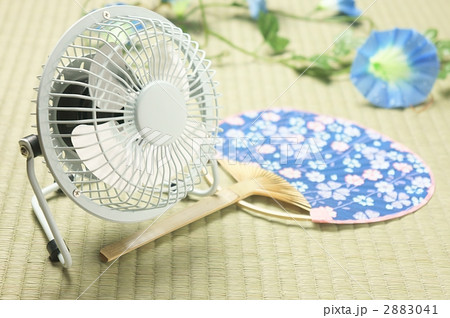 扇風機　うちわ　あさがお 2883041