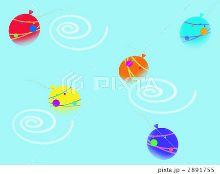 ヨーヨー 水風船 風船ヨーヨーのイラスト素材