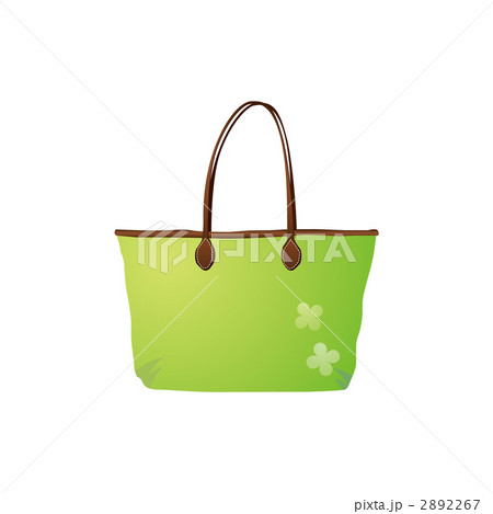 緑のトートバッグのイラスト 緑のトートバッグのイラスト 2892267