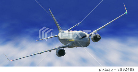 目的地へ向かう飛行機 目的地へ向かう飛行機 2892488