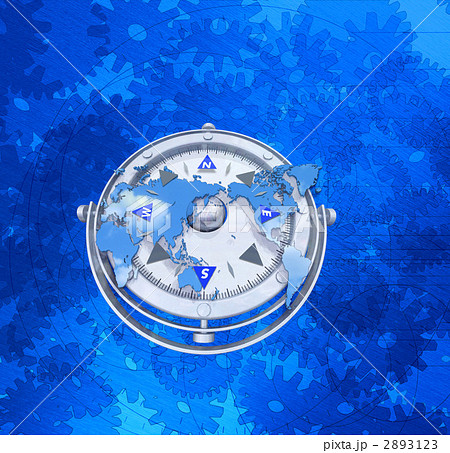 羅針盤/世界地図・白地図 羅針盤/世界地図・白地図 2893123