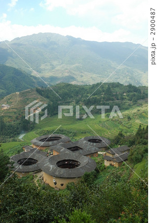 世界遺産 福建土楼 中国 田螺杭土楼群 世界遺産 福建土楼 中国 田螺杭土楼群 2900487