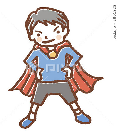ヒーロー スーパーマン スーパーヒーローのイラスト素材 2901828 Pixta