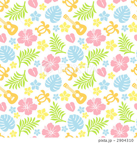 Tropical Colorful Pattern Wallpaper Background Stock Illustration