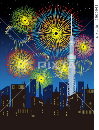 スカイツリーのイラスト素材